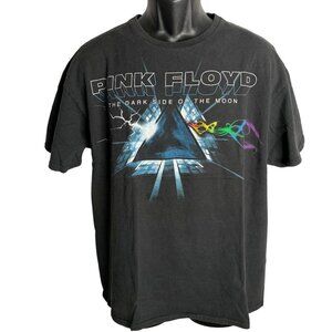 Liquid Blue Pink Floyd Crewneck T Shirt XL Black Dark Side of the Moon Graphic